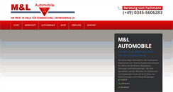 Desktop Screenshot of m-l-automobile.de